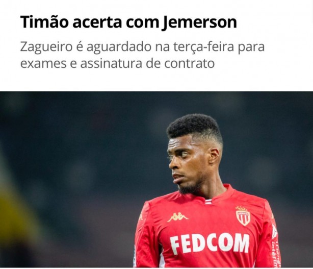 Corinthians acerta com Jemerson