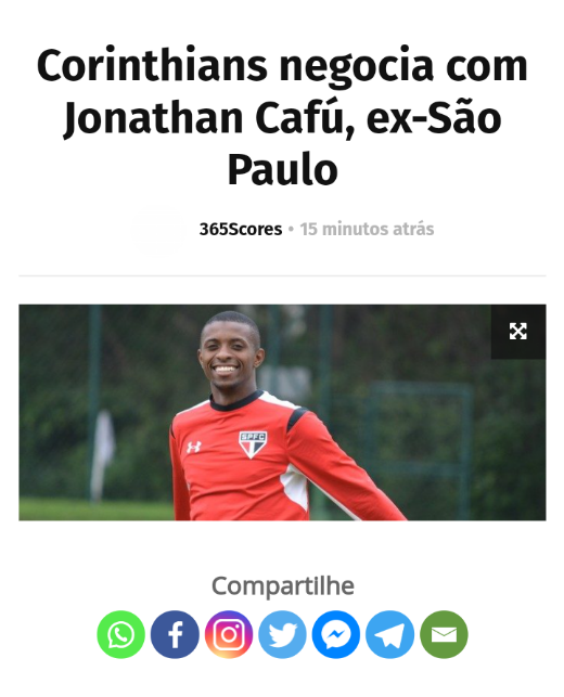 Jonathan Cafu no Corinthians