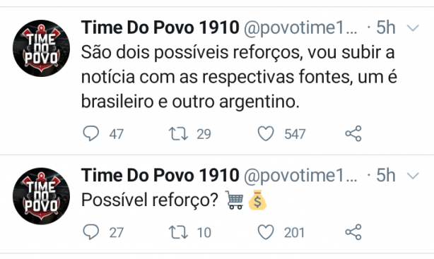 Possiveis Refor�os?