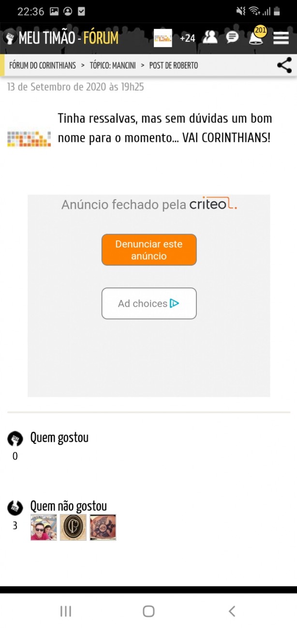 O pai manja