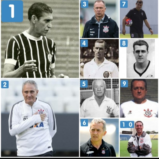 Os 10 treinadores que mais dirigiu o Corinthians!