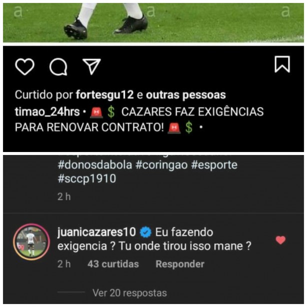 Cazares desmente o Jorge Nicola