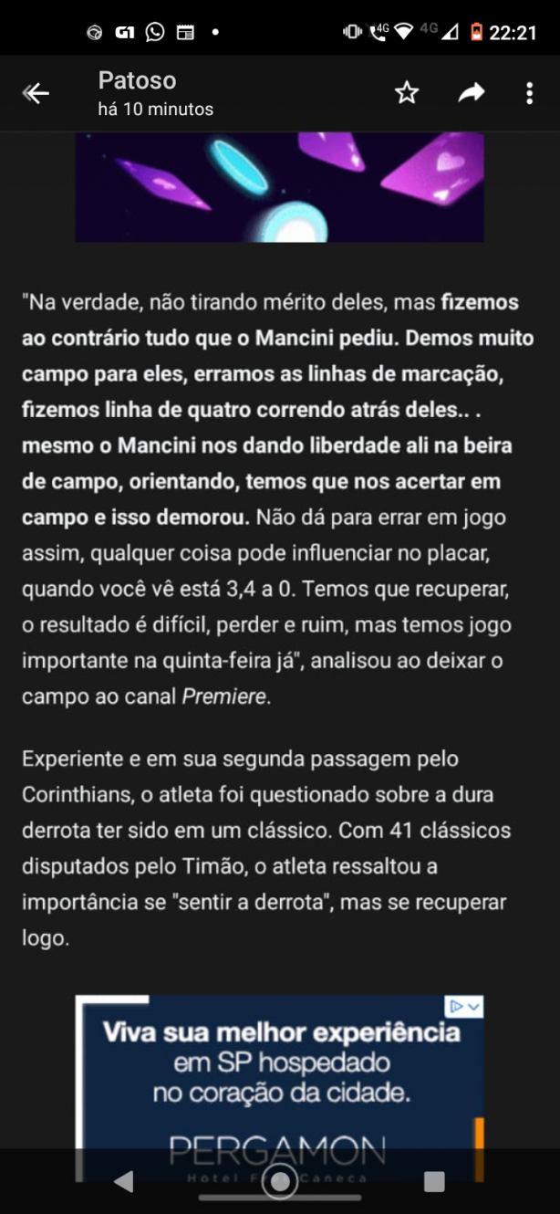 A fala do Fbio Santos