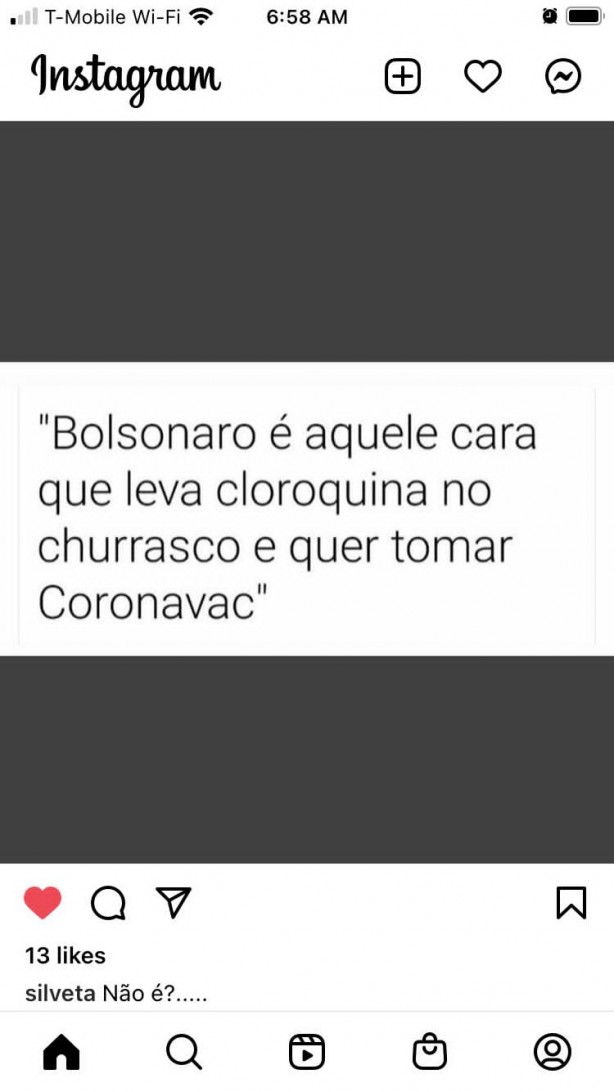 N�o foi eu que falei...