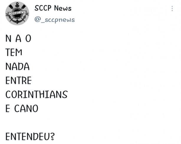 cano n�o vem supera