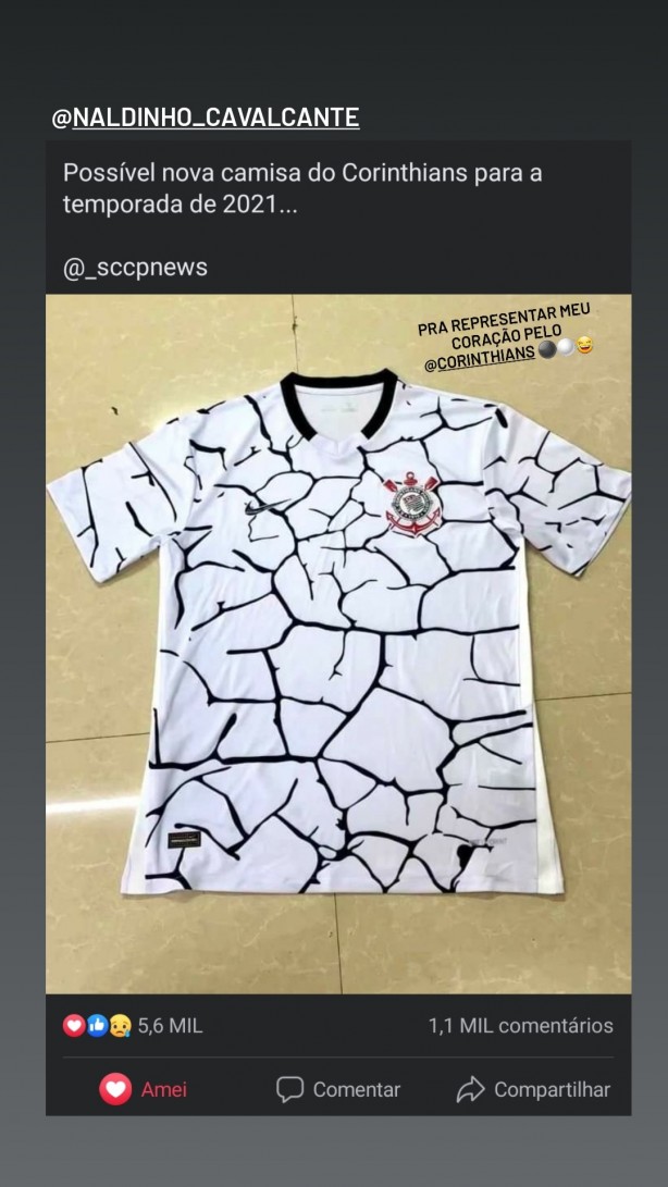Possvel nova camisa do Corinthians 2021