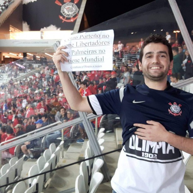 2016 - Fingindo ser paraguaio na Arena Corinthians