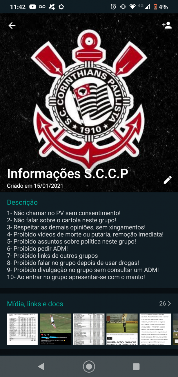 Grupo do Corinthians no WhatsApp (com link) participação ...