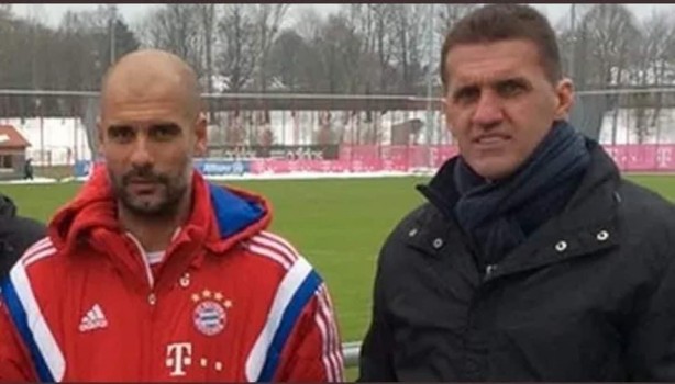 Guardiola disc�pulo de Mancini