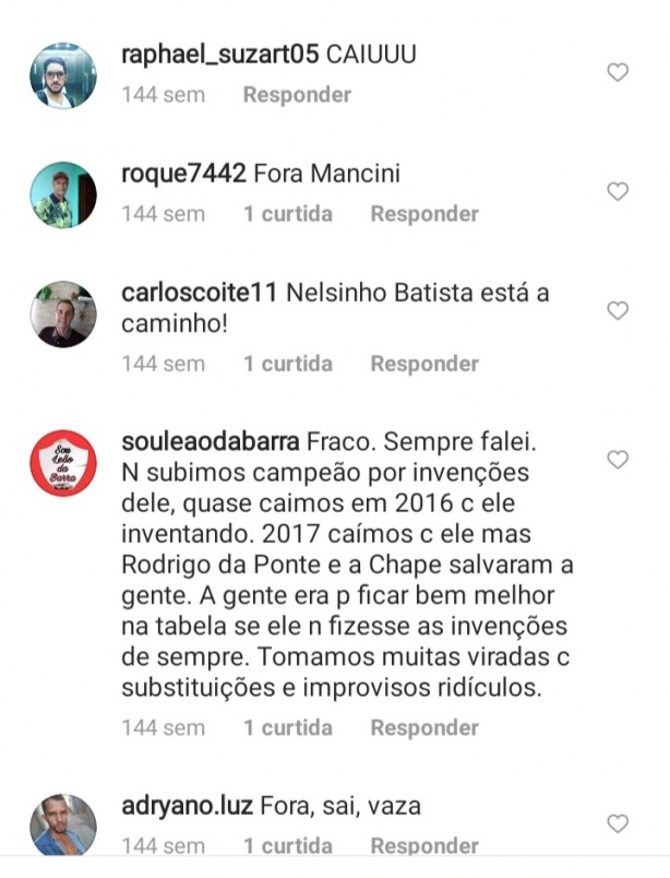 O passado de Mancini