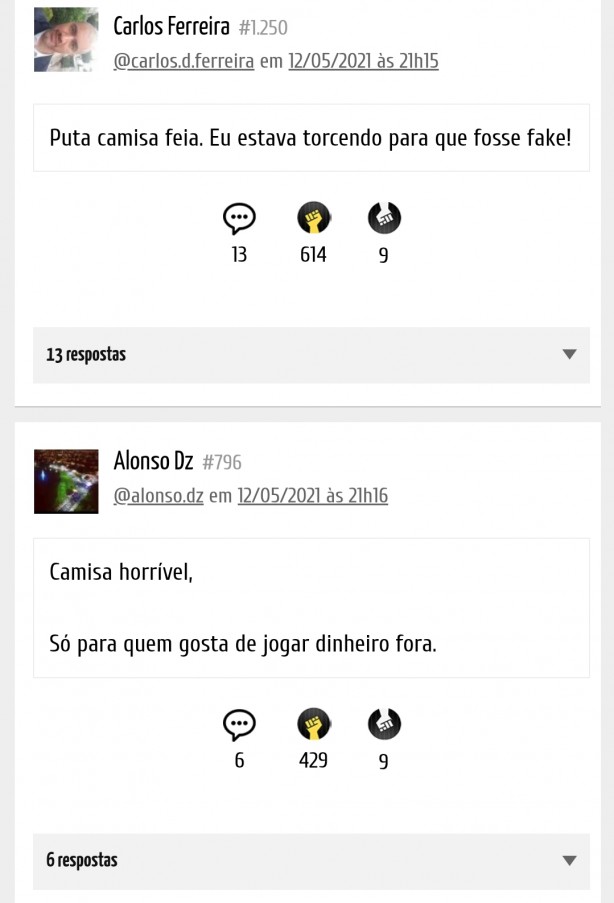 Sobre a nova camiseta