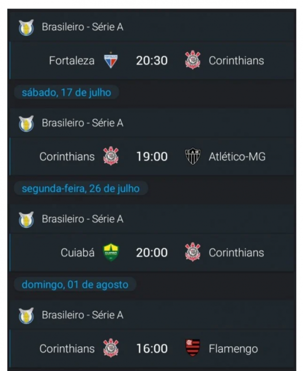 5 pontos nos pr�ximos 4 jogos