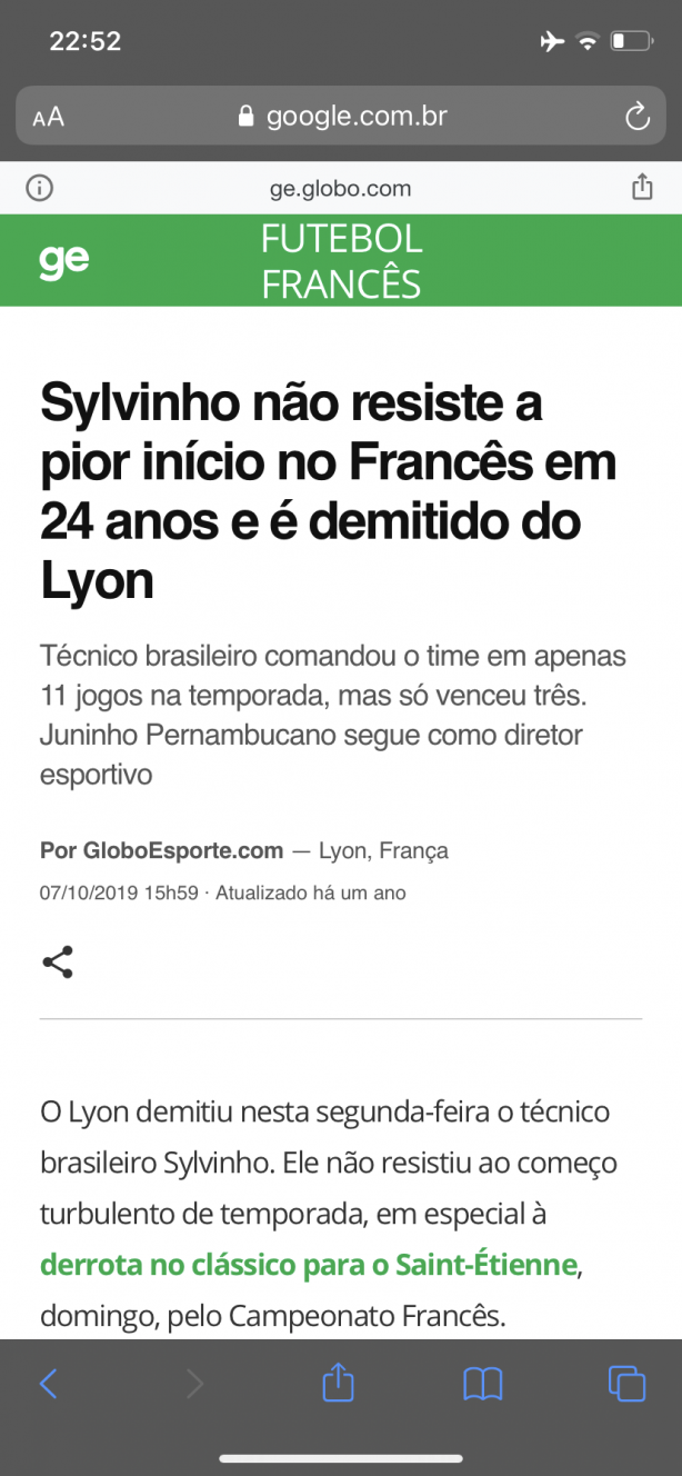 Sylvinho n�o resiste a pior in�cio no�