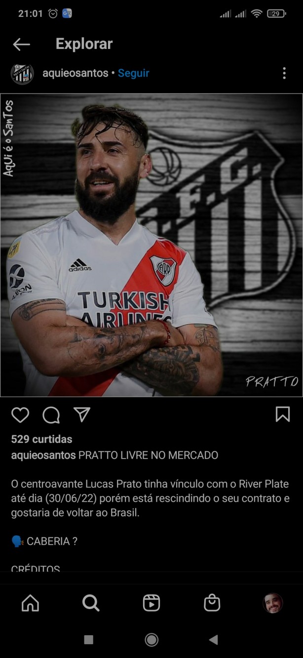 Lucas Pratto est� livre no mercado.