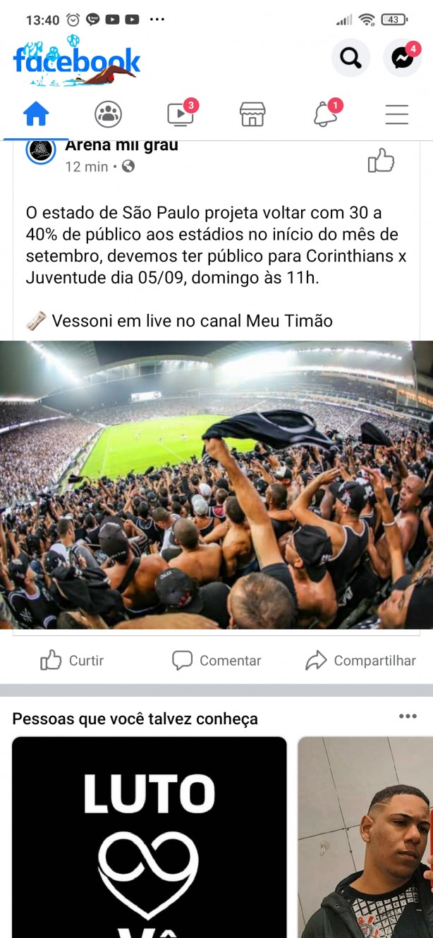 Corinthians x Juventude Vai ter Pblico!