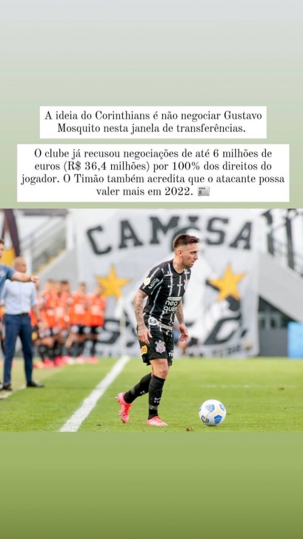 Corinthians recusa proposta por mosquito!