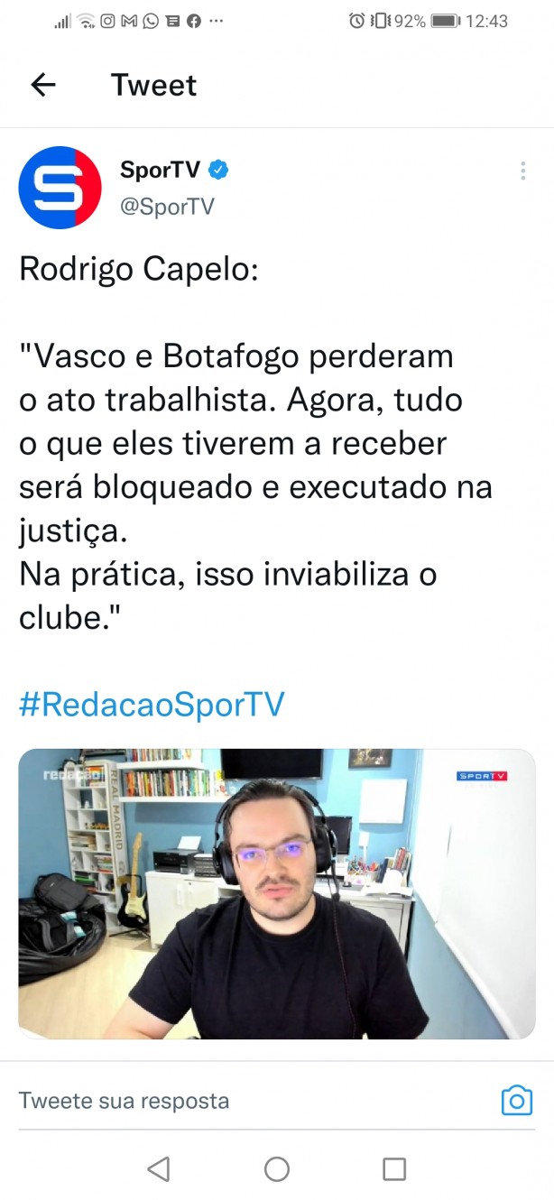 Justia decretando o fim de Vasco e Botafogo