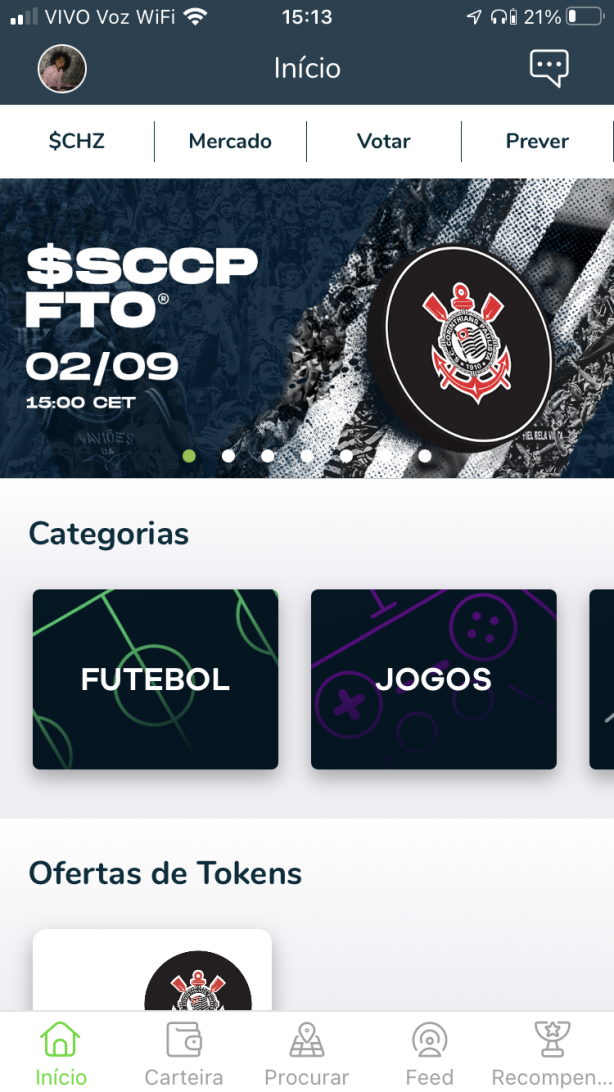 Pr� venda do token do Tim&atilde;o ser� dia 02/09