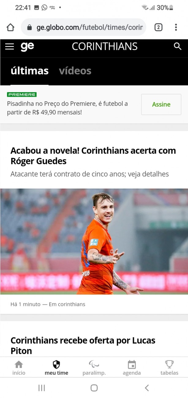� jogador do Corinthians