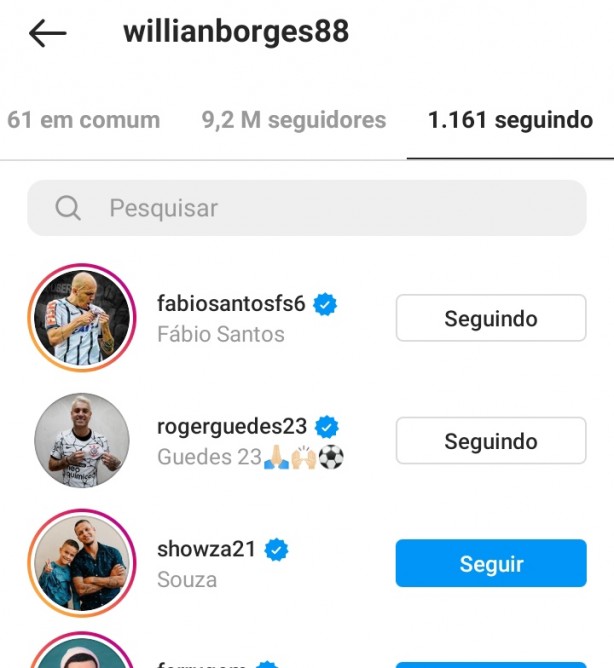 Willian j  jogador do Corinthians!