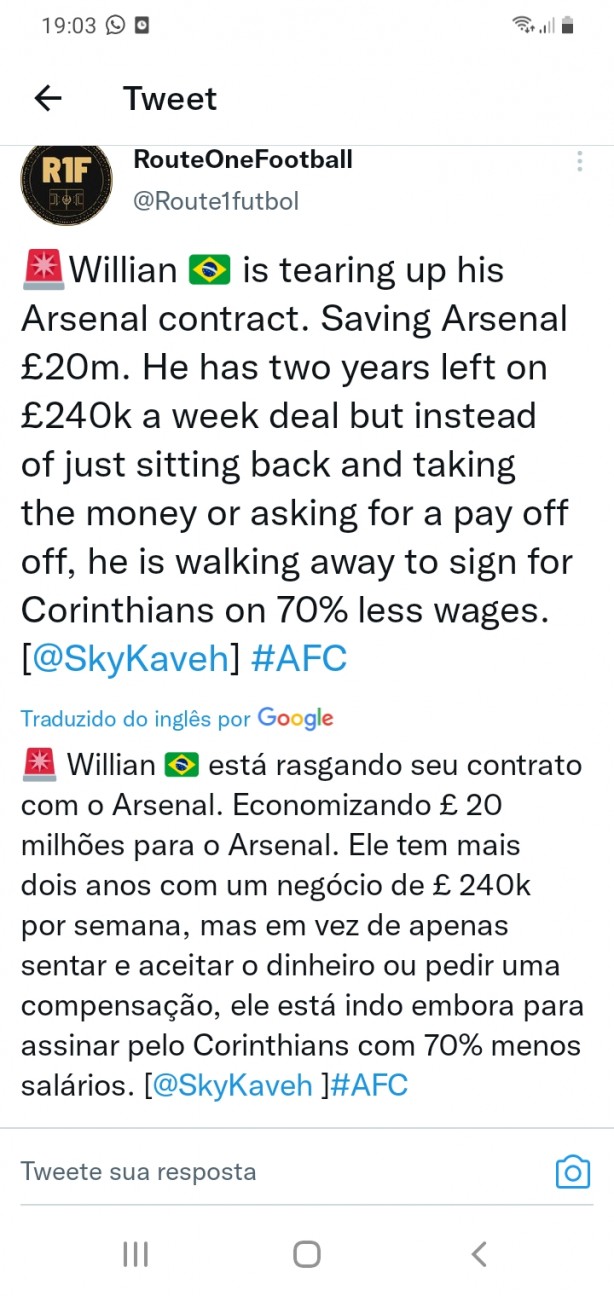 Mais uma info(Willian)