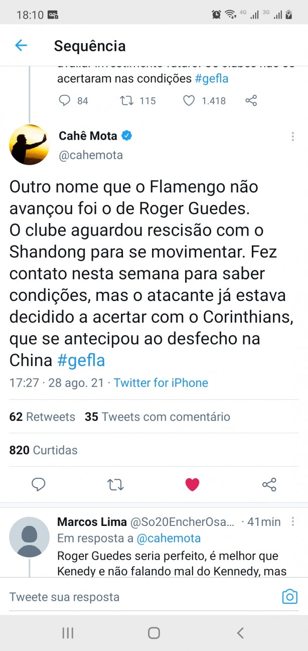roger guedes rejeitou os mulambos