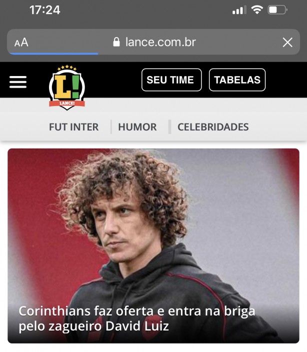 David Luiz dia 1� ser�?