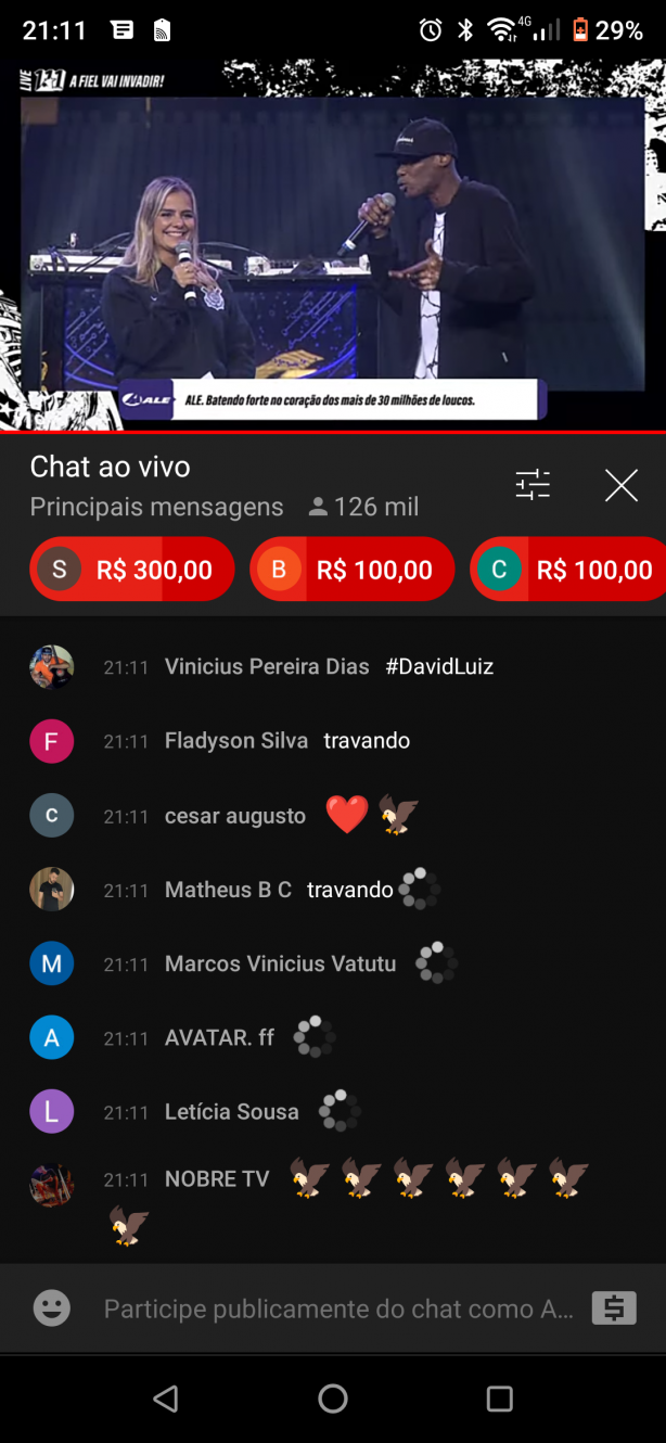 N�vel da Live