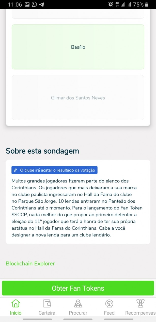 Comprei a moeda e j� votei