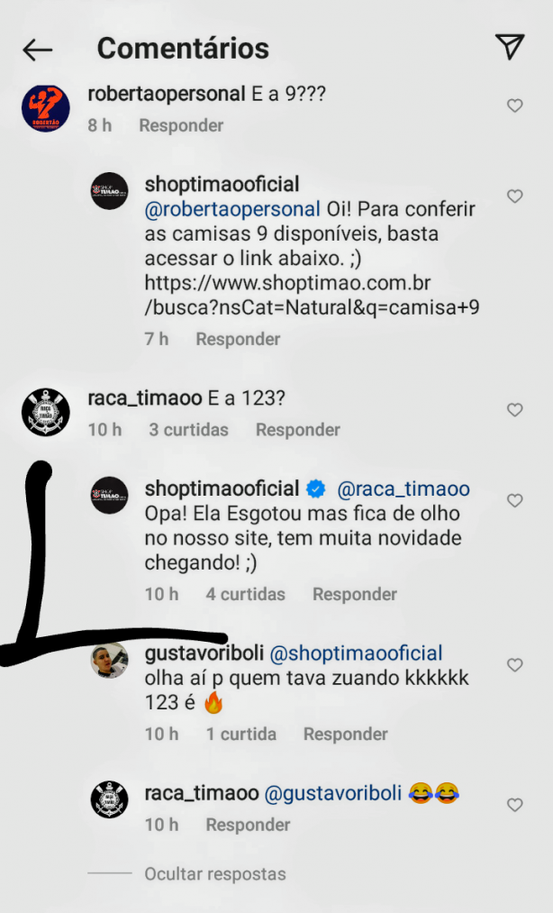 123 esgotada 😳