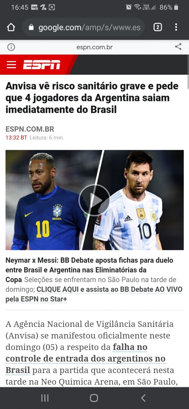 Not�cia de 13:32.