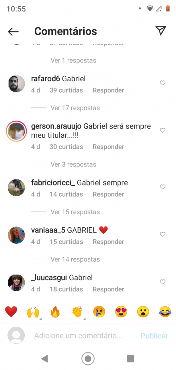 Meu Timão fez uma post perguntando quem deveria ser titular Xavier ou Gabriel agora olha os coments