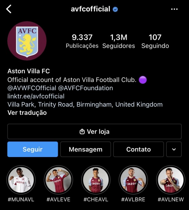 Aston Villa - Brasileiros invadem Instagram do Clube após treta com o Neto.