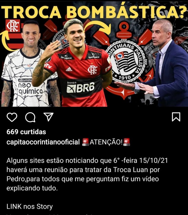 Troca troca Luan X Pedro (Flamengo)