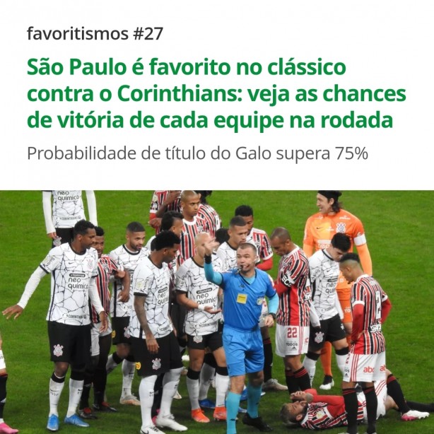 GE.com : São Paulo é favorito contra o Corinthians, porque? Entenda.