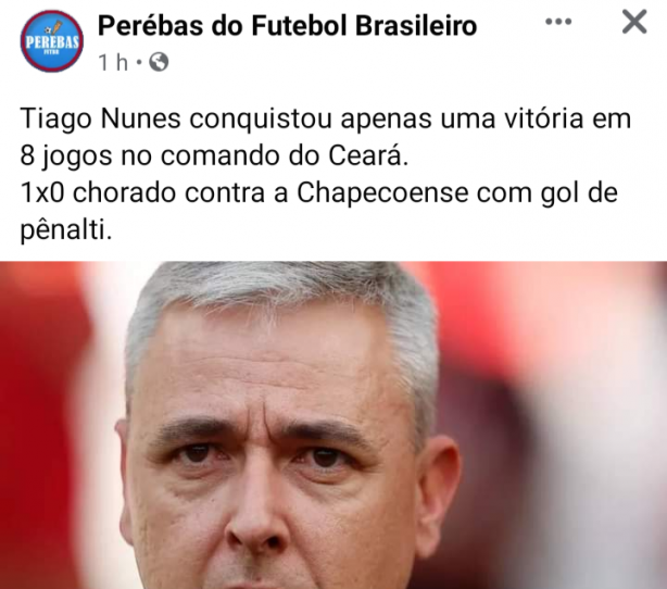 Esse Tiago Nunes foi uma baita ilusão hein