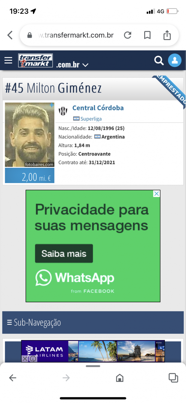 Centroavante jovem com potencial