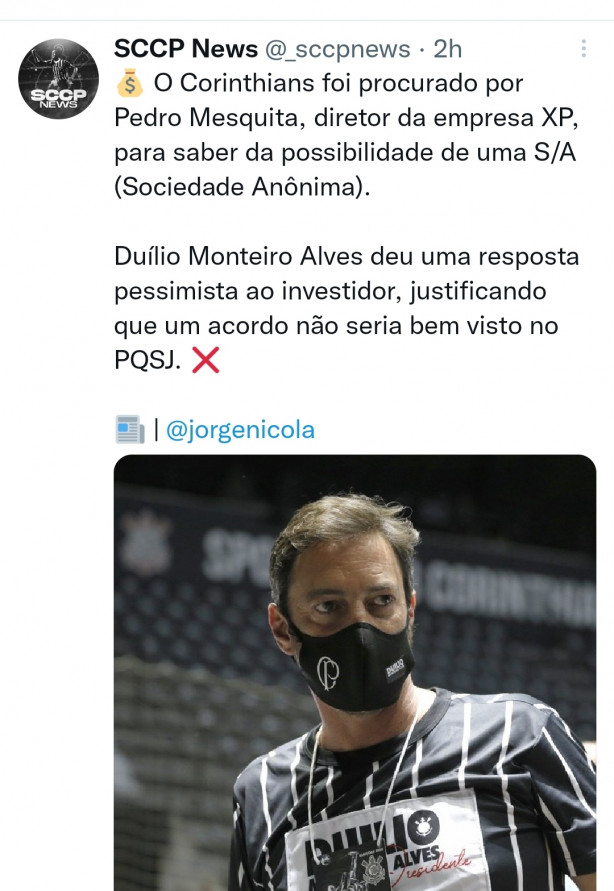 Corinthians S/A - Algum sabe de algo?