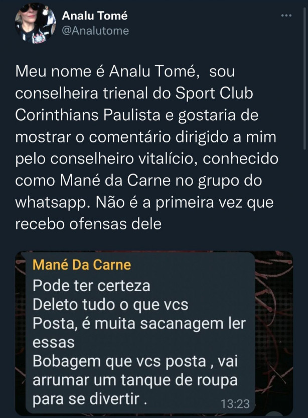 Cortou na "carne "