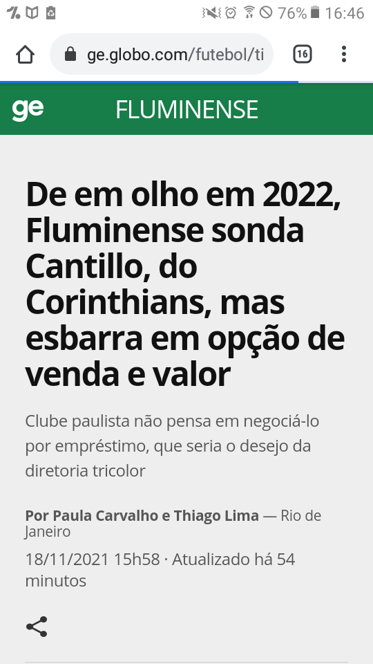 Fluminense interessado na contratao de Cantillo