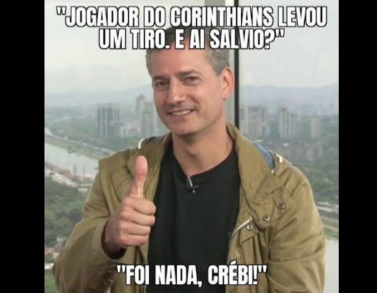 Camacho dar tesoura no jogador do Corinthians, S�lvio