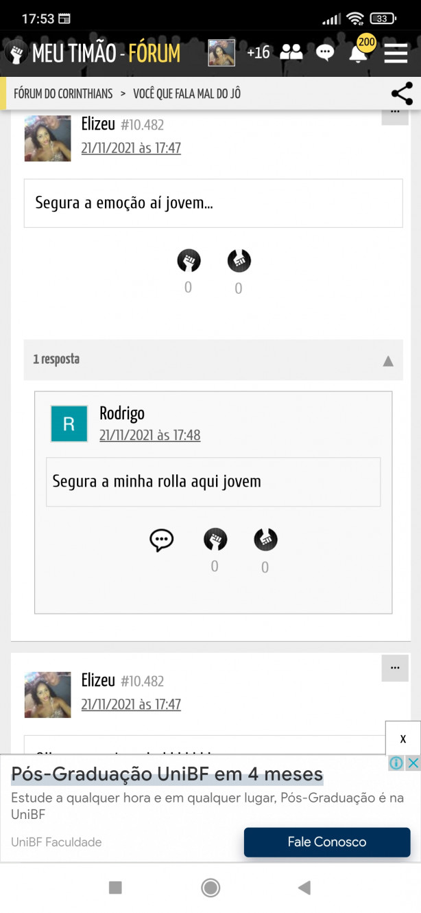 Se diz torcedor