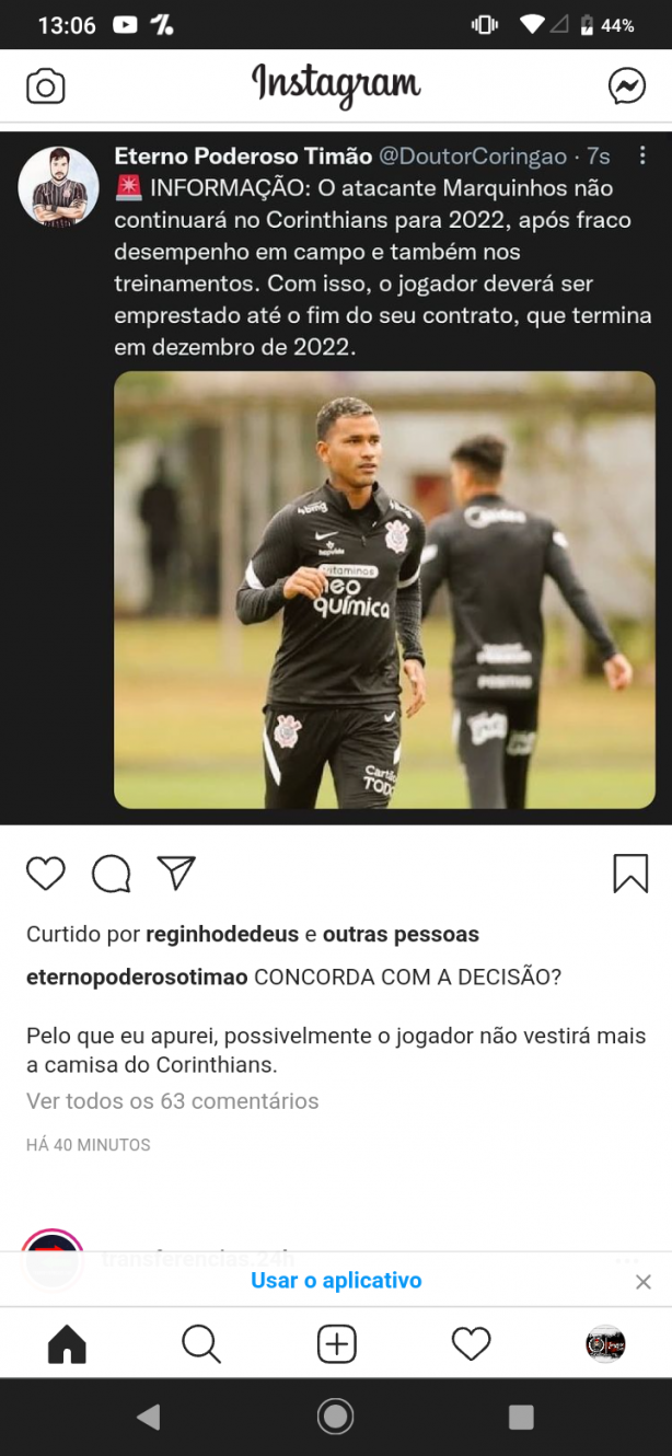Marquinhos no continuar no Corinthians em 2022!