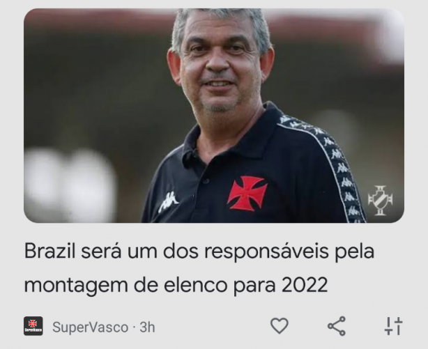 Carlos Brasil vai voltar ao Vasco?