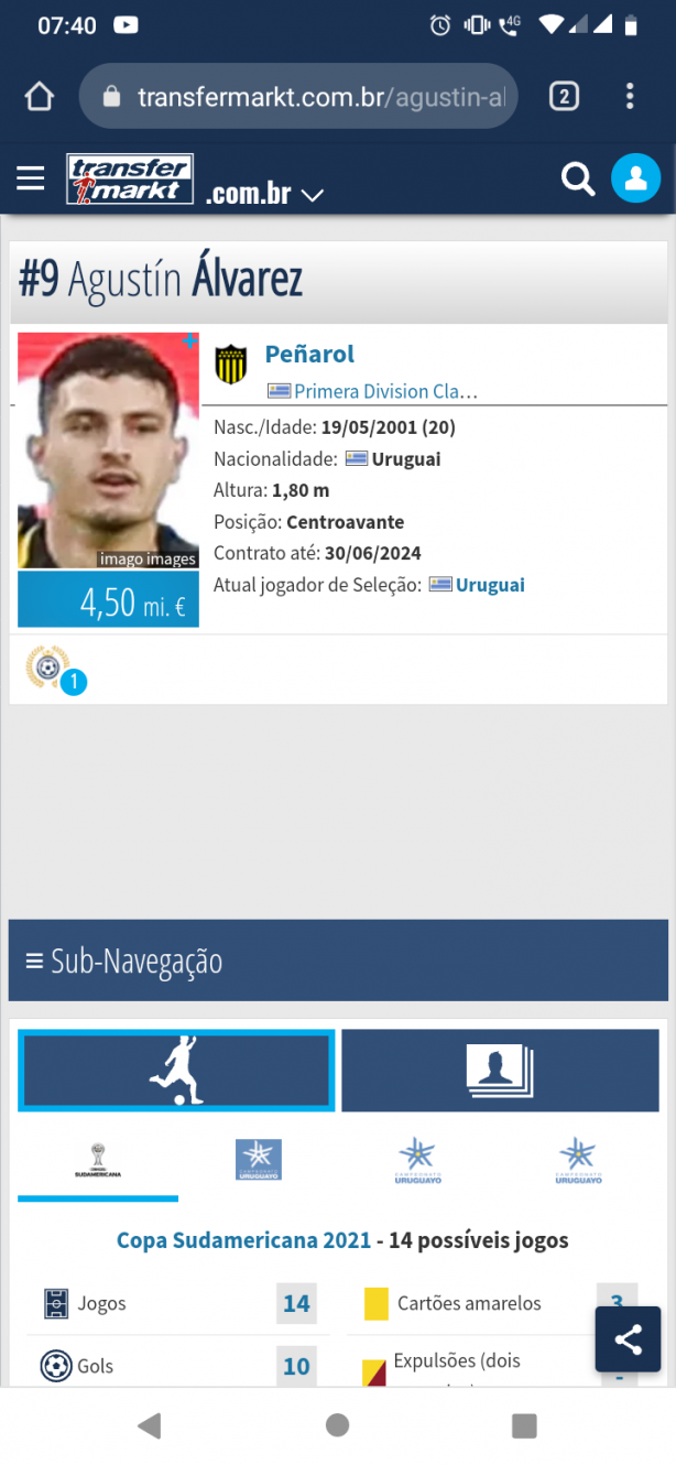 Atacante para 2022