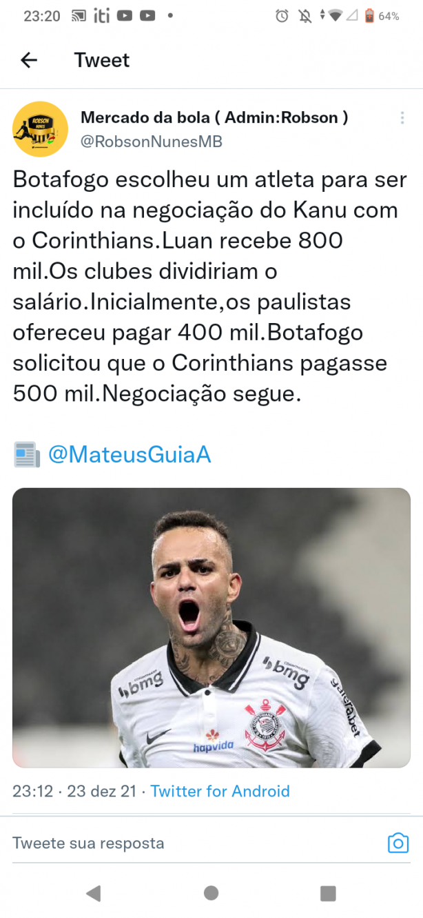 Luan indo pelo Kanu!