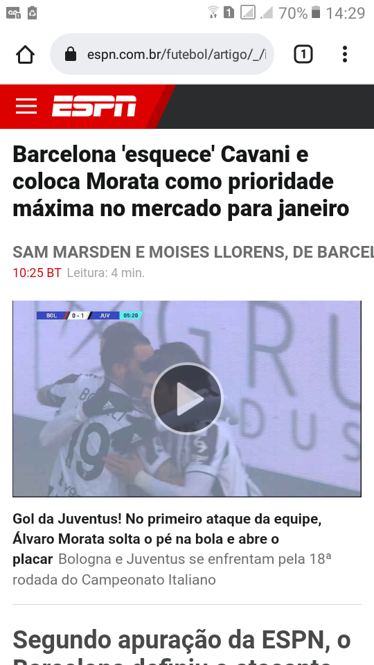 E essa do Cavani?