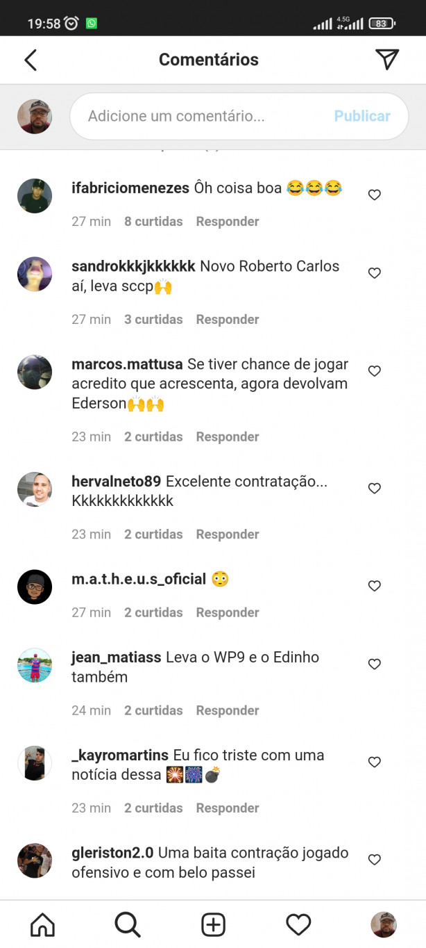 Bruno Melo - Torcida do Fortaleza no Instagram