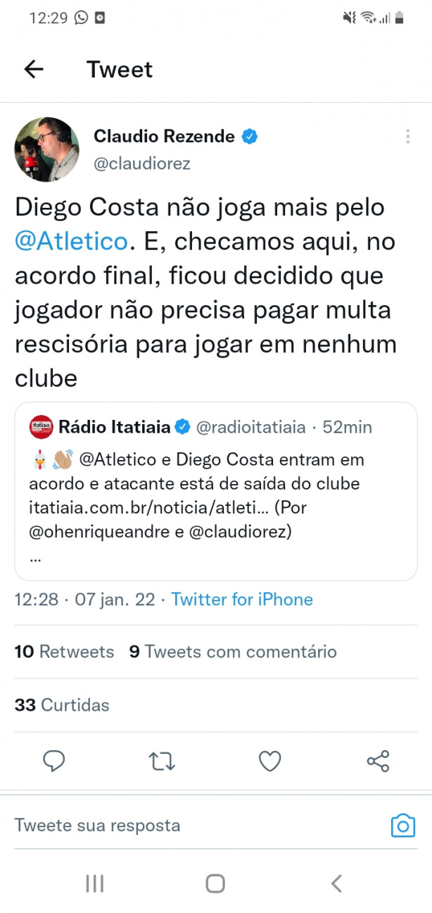 Fake, R�dio itatiaia que deu a info e agora disse que n tem