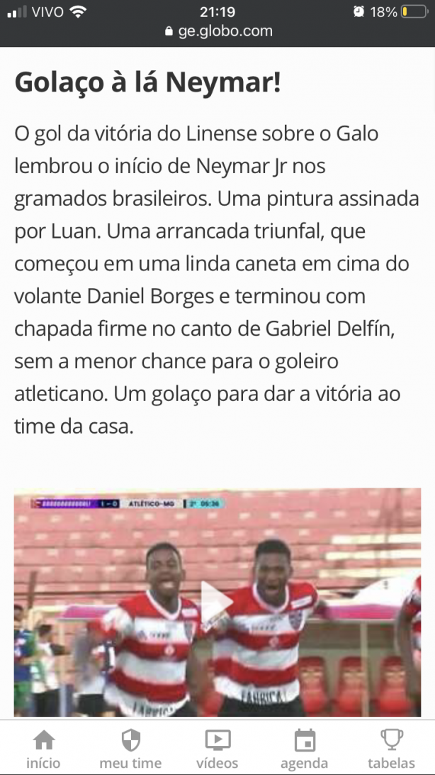 Destaques da copinha